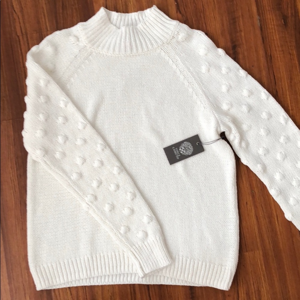 VINCE CAMUTO SWEATER IVORY SIZE SMALL NWT